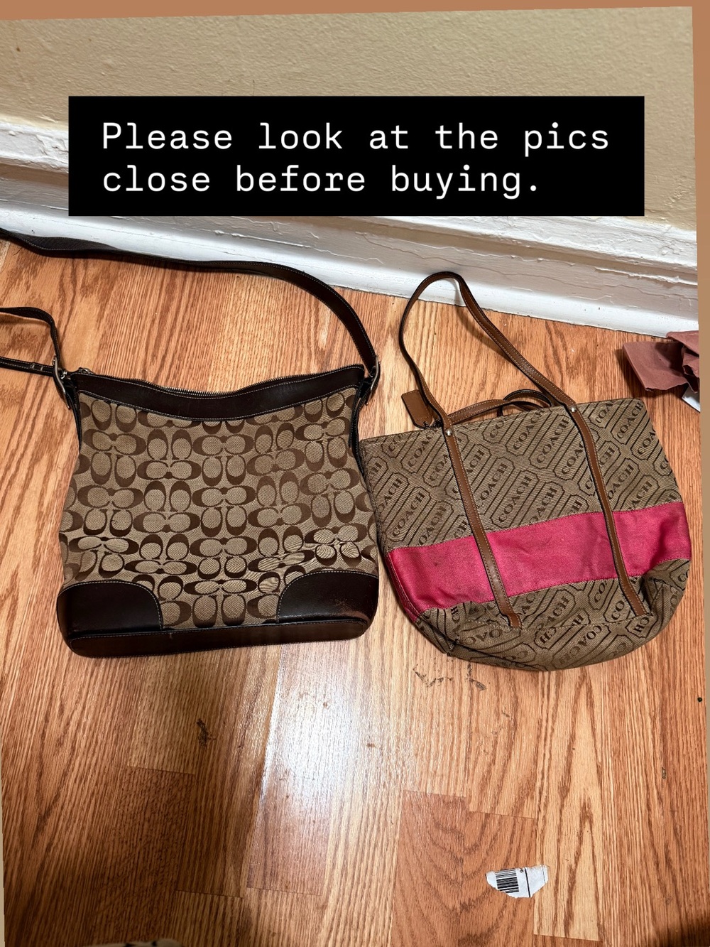Coach Brown Signature Canvas Crossbody Bag